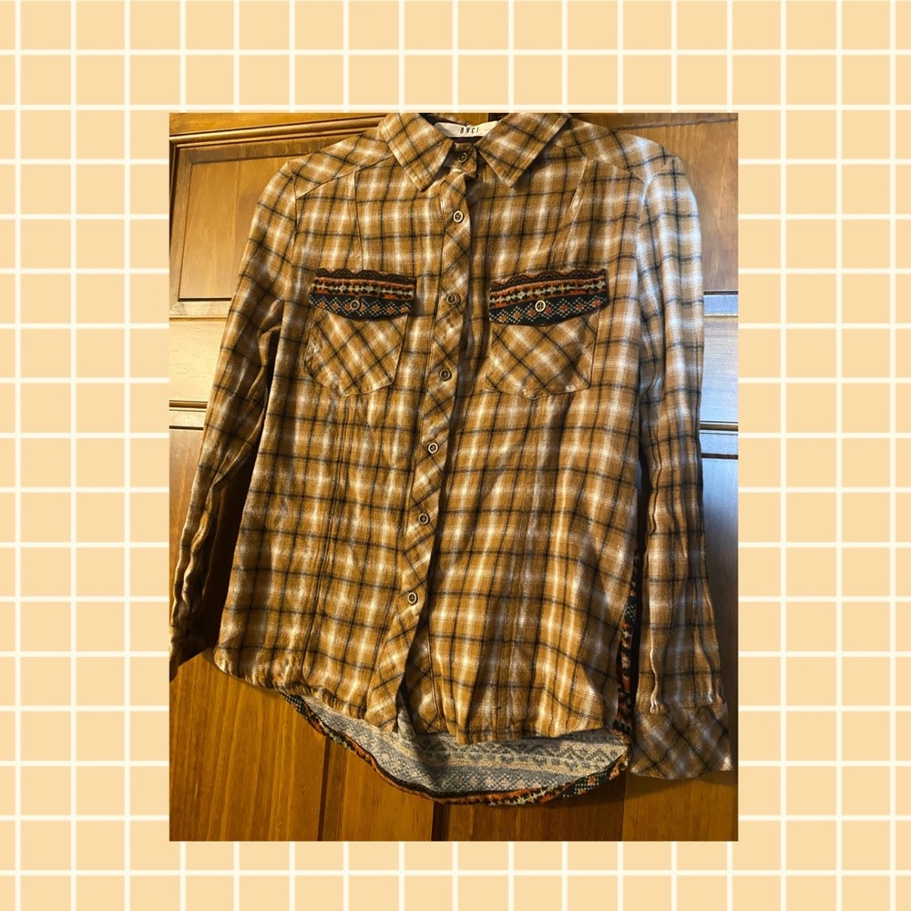 Tribal knit flannel